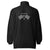 Back view of the Napoli Brand Signature black unisex windbreaker