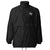 Front view of the Napoli Brand Signature black unisex windbreaker