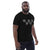 Full-body view of a person wearing the black Napoli Brand Signature unisex t-shirt